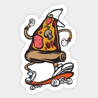 Pizza skate Sticker